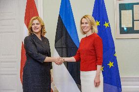Latvian Prime Minister Evika Silina visits Estonia