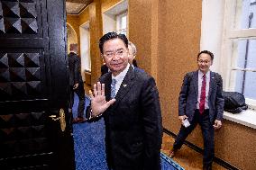 Taiwan's Minister of Foreign Affairs Jaushieh Joseph Wu visiting Estonia