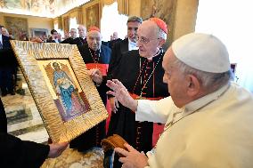 Pope Francis Holds Audeinces - Vatican