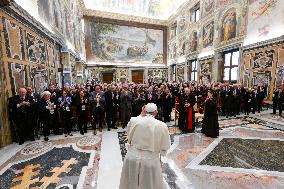 Pope Francis Holds Audeinces - Vatican