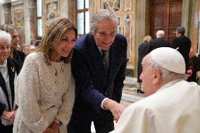 Pope Francis Holds Audeinces - Vatican