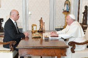 Pope Francis Holds Audeinces - Vatican