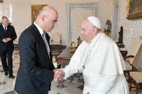 Pope Francis Holds Audeinces - Vatican