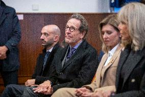 Olena Zelenska with Brigitte Macron and Gabriel Attal - Paris