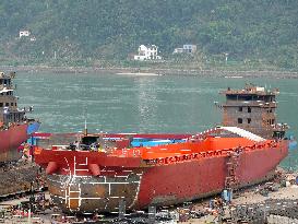 Three Gorges Letianxi Shipbuilding Base in Yichang