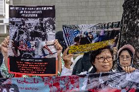 Pro-Palestinian Solidarity Protest In Front Of U.S Embassy Building At Jakarta, Indonesia