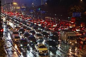 Traffic Flows During Rush Hour in Shanghai