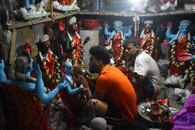 Kali Puja Festival Preparation In Kolkata, India