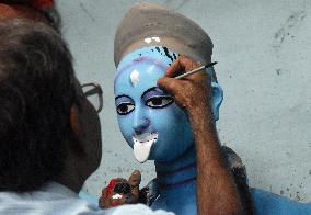 Kali Puja Festival Preparation In Kolkata, India