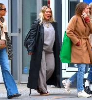 Hilary Duff out in New York