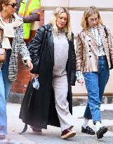 Hilary Duff out in New York