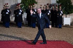 Peace Forum Diner at the Elysee Palace - Paris