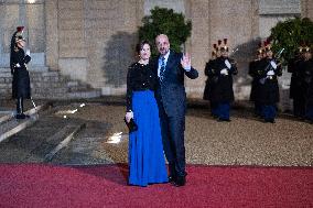 Peace Forum Diner at the Elysee Palace - Paris