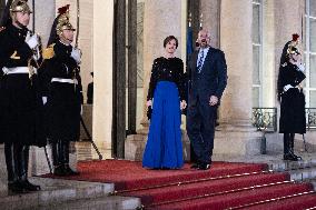 Peace Forum Diner at the Elysee Palace - Paris