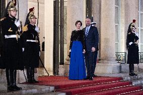 Peace Forum Diner at the Elysee Palace - Paris