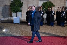 Peace Forum Diner at the Elysee Palace - Paris