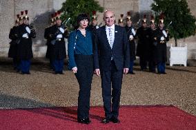 Peace Forum Diner at the Elysee Palace - Paris