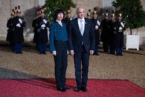 Peace Forum Diner at the Elysee Palace - Paris