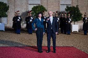 Peace Forum Diner at the Elysee Palace - Paris