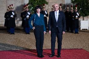 Peace Forum Diner at the Elysee Palace - Paris