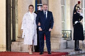 Peace Forum Diner at the Elysee Palace - Paris