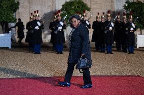 Peace Forum Diner at the Elysee Palace - Paris