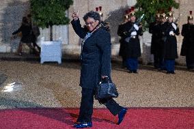 Peace Forum Diner at the Elysee Palace - Paris