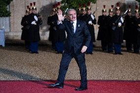 Peace Forum Diner at the Elysee Palace - Paris