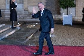 Peace Forum Diner at the Elysee Palace - Paris