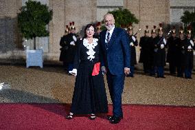 Peace Forum Diner at the Elysee Palace - Paris