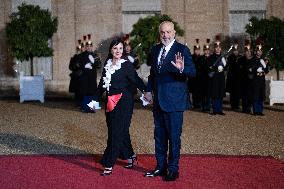 Peace Forum Diner at the Elysee Palace - Paris