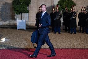 Peace Forum Diner at the Elysee Palace - Paris