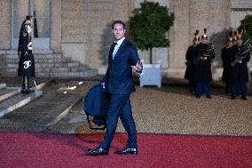 Peace Forum Diner at the Elysee Palace - Paris