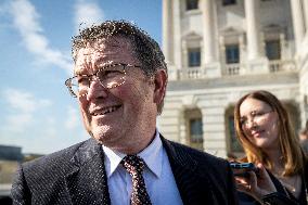 Representatives depart the Capitol for the Veterans Day holiday