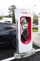 Tesla Electric Vehicle Charging Station - Montauban