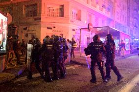 Demonstration Against The Amnesty At The Headquarters Of Socialist Party In Madrid