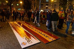 Protest In Barcelona After The Political Deal Between Spanish Socialists and Catalan Junts