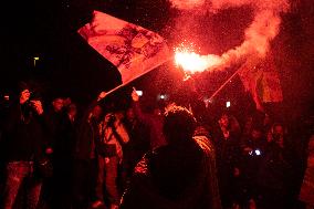 Protest In Barcelona After The Political Deal Between Spanish Socialists and Catalan Junts