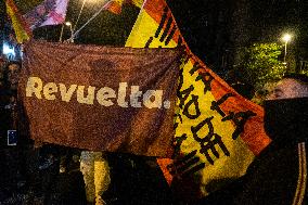 Protest In Barcelona After The Political Deal Between Spanish Socialists and Catalan Junts