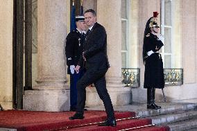 Peace Forum Diner at the Elysee Palace - Paris