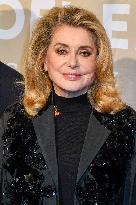 Catherine Deneuve Unveils Le Printemps XMas Decorations - Paris