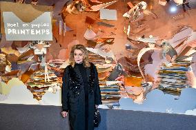 Catherine Deneuve Unveils Le Printemps XMas Decorations - Paris