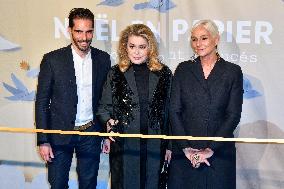 Catherine Deneuve Unveils Le Printemps XMas Decorations - Paris