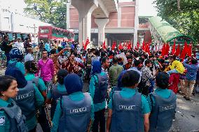 Garment Workers Unions Protest - Dhaka