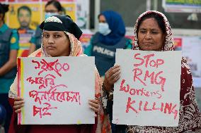 Garment Workers Unions Protest - Dhaka