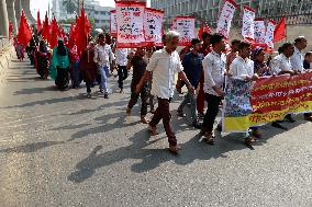 Garment Workers Unions Protest - Dhaka