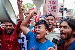 Garment Workers Unions Protest - Dhaka