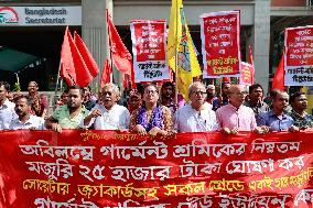 Garment Workers Unions Protest - Dhaka