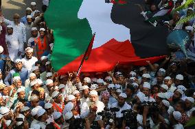 Pro Palestine Protest In Dhaka