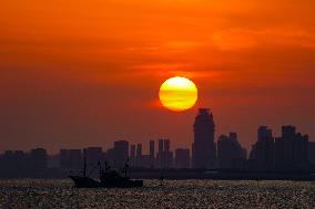 Sunset in Qingdao